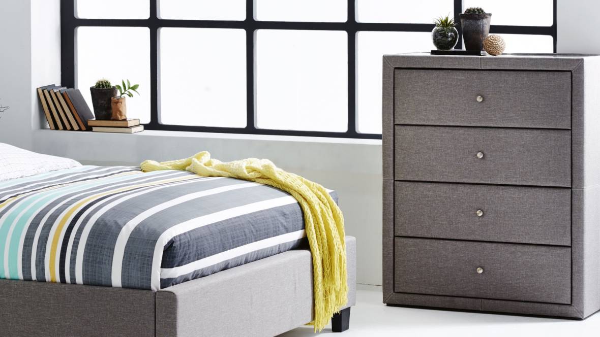 Villa Tall Boy 2-Drawer Bedside