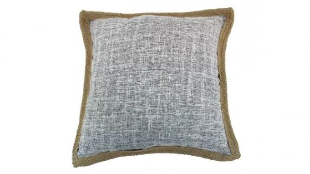 Cora Jute Emerald Cushion